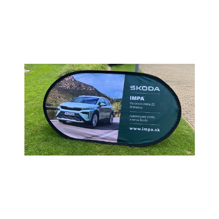 Skladaci outdoorový Banner plotbase