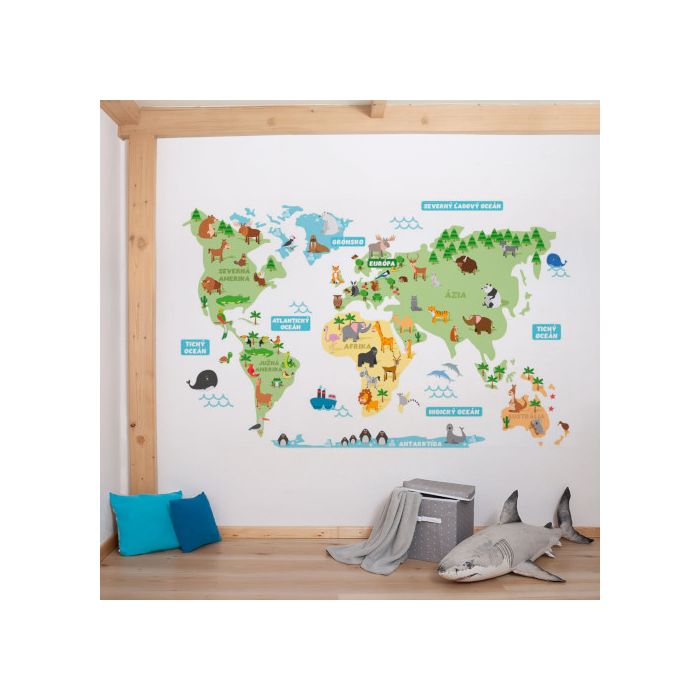detská mapa sveta