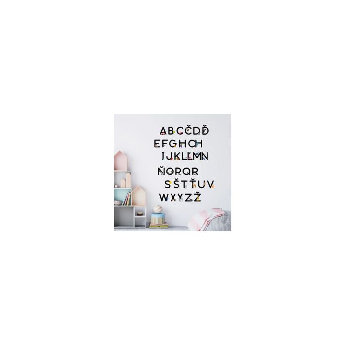 Nálepky na stenu abeceda