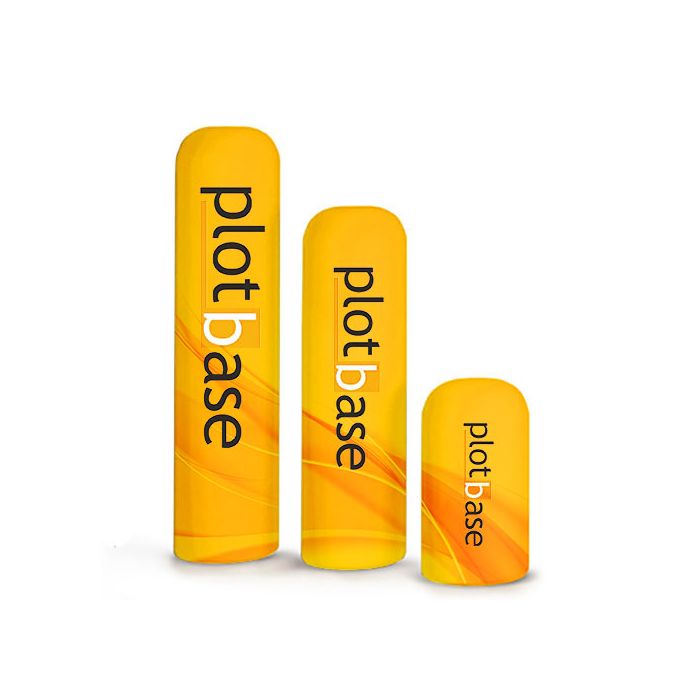 Nafukovacie reklamné stĺpy s logom Plotbase