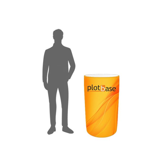 Nafukovací reklamný stolík s logom Plotbase v kategórii nafukovacej reklamy
