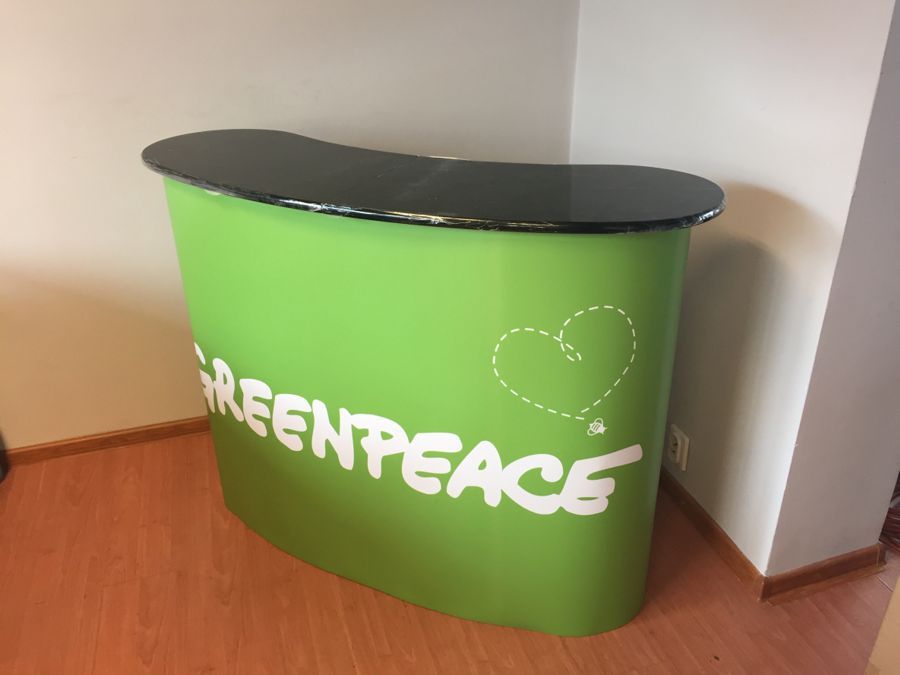 prezentačný stôl greenpeace