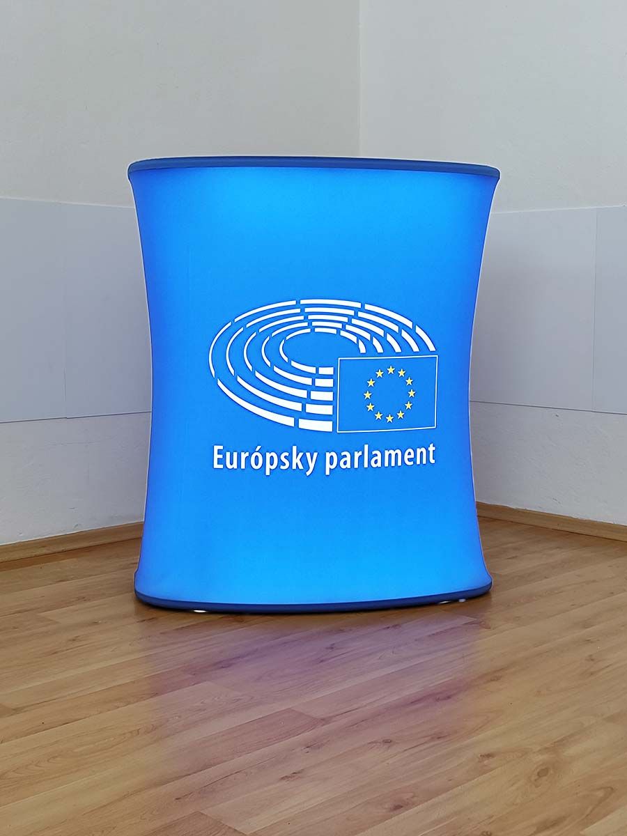 LED stolík s logom EU