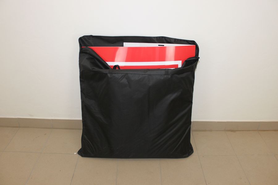 textilná prepravná taška na promo stolík