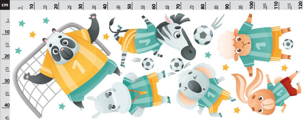 Futbalisti - nálepka na stenu