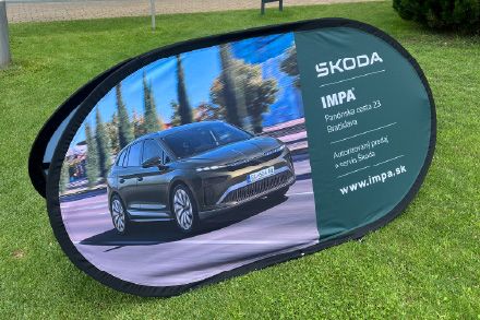 Skladaci outdoorový Banner plotbase