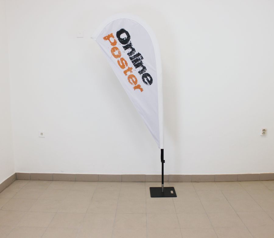 beachflag reklamná vlajka pre OnlinePoster