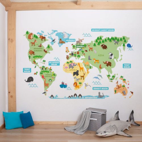 detská mapa sveta