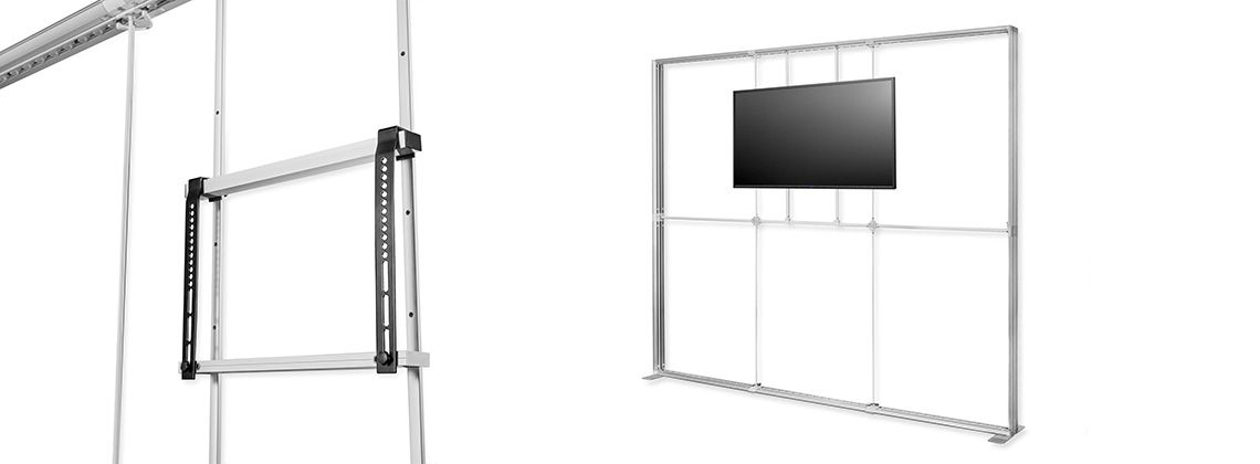 Držiak pre monitor na reklamnej LED stene 