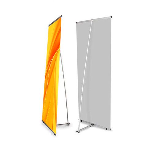 Stojan na banner v tvare L