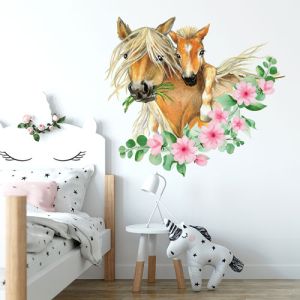 Kobyla s žriebäťom - nálepka na stenu
