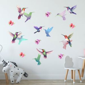 Kolibríky - nálepka na stenu