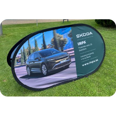Skladaci outdoorový Banner plotbase
