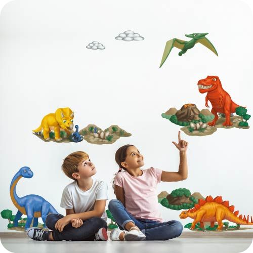 Nálepky na stenu dinosaury