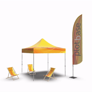 Outdoorový set reklamy economy
