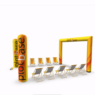 Vizualizácia športového setu reklamy