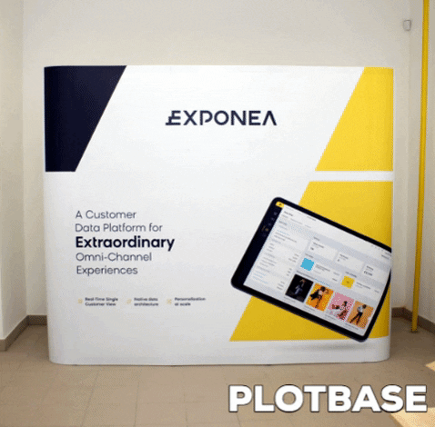 gif pop up exponea - skladanie steny
