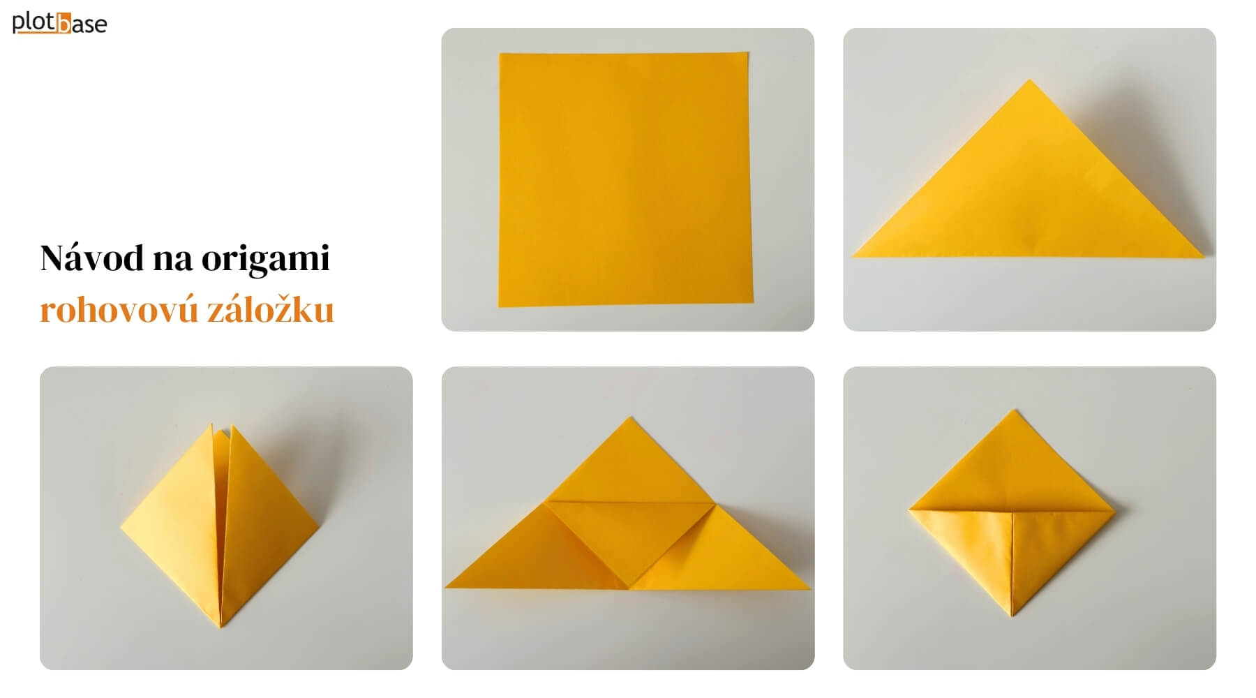 Návod na výrobu rohovej origami záložky do knihy.