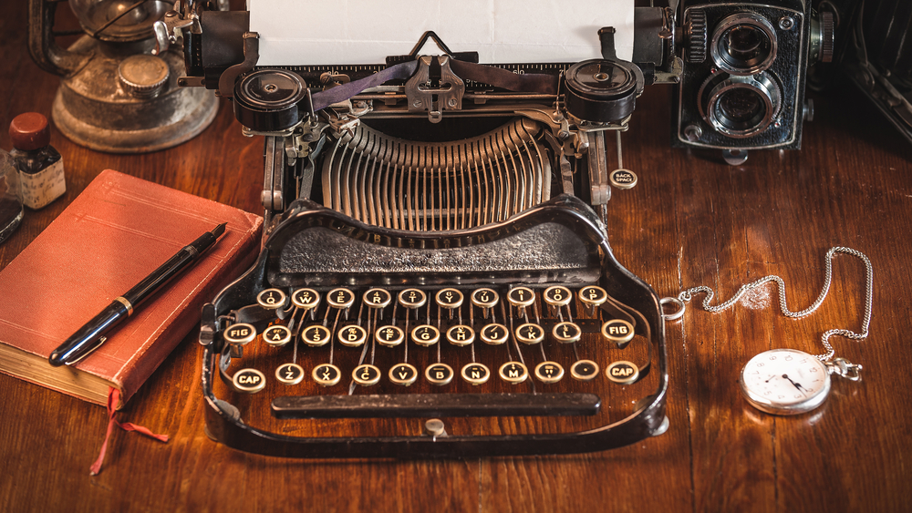 Vintage písací stroj 