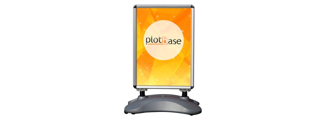 Exteriérový reklamný stojan